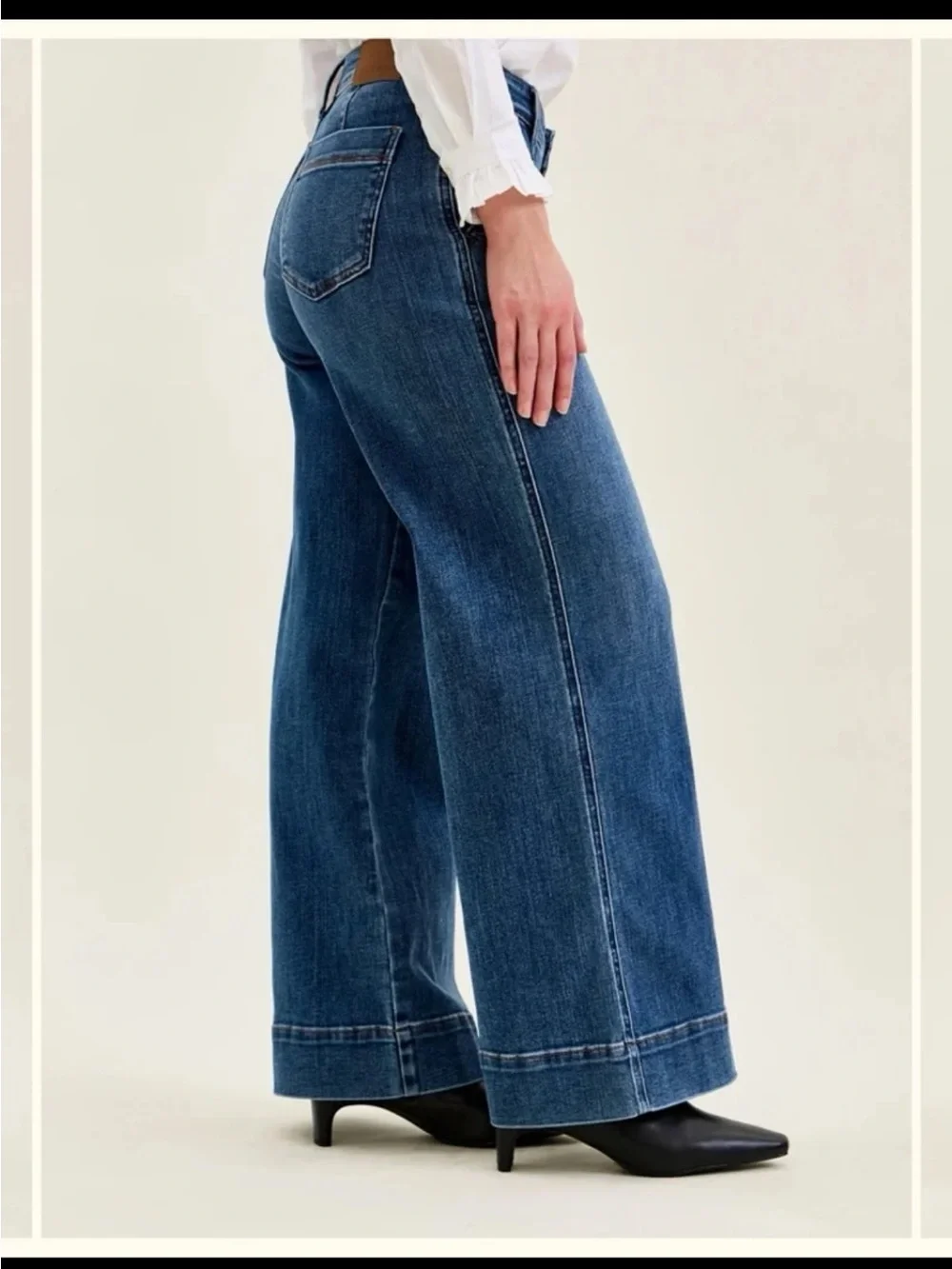 Judy Blue Lux Retro Wide Trouser Jeans size 9/29 - Picture 6 of 12
